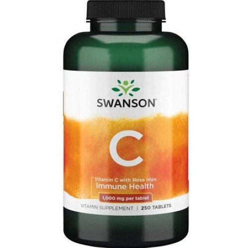 Vitamina C com Rosa Mosqueta 500 mg, 250 Cápsulas, Swanson
