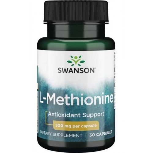 L-Methionine, 500 mg, 30 Capsules, Swanson