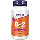 Vitamina B-2 Riboflavina, 100mg, 100 vcaps, Now Foods