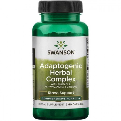 Complexo de ervas adaptogênicas com Rhodiola, Ashwagandha e Ginseng