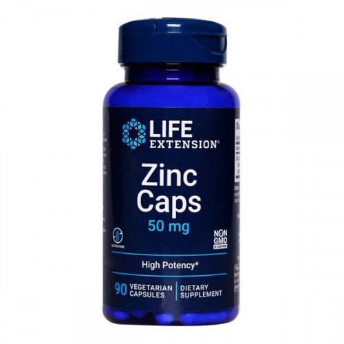 Zinco 50 mg, 90 cápsulas vegetarianas, Life Extension