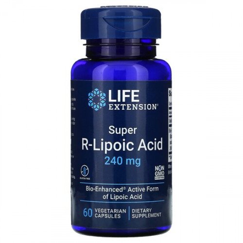 Ácido Super R-Lipoico, 60 Cápsulas, Life Extension