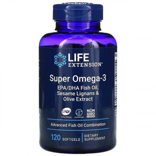 Super Ômega-3, 120 Cápsulas Gelatinosas, Life Extension