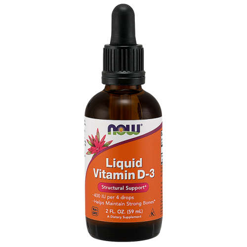 Vitamina D-3 líquida, 59 ml, Now Foods