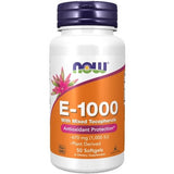 Vitamina E-1000 - Natural (Tocoferóis Mistos), 50 softgels, Now Foods