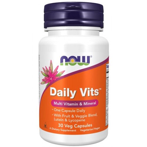 Daily Vits, Multivitamínico e Mineral, 30 Cápsulas, Now Foods