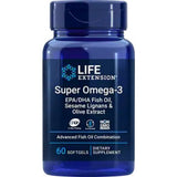 Óleo de peixe Super Ômega-3 com EPA/DHA, 60 cápsulas gelatinosas, Life Extension
