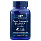 Óleo de peixe Super Ômega-3 com EPA/DHA, 240 cápsulas gelatinosas, Life Extension