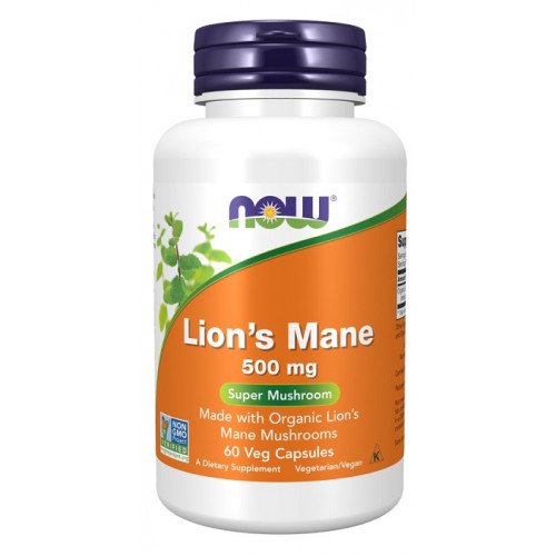 Juba de Leão, 500mg, 60 vcaps, Now Foods