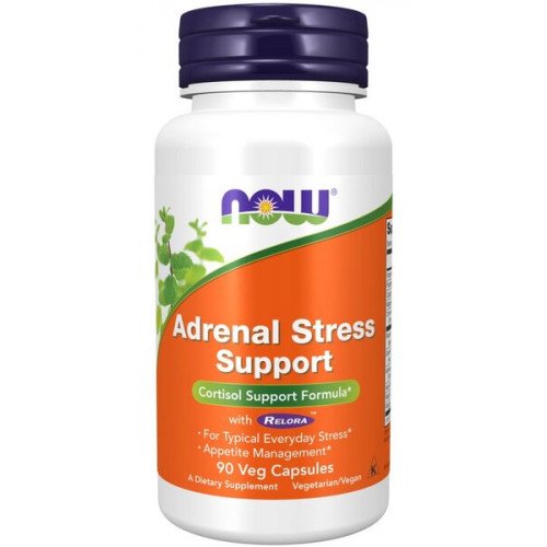 Suporte para estresse adrenal, 90 vcaps, Now Foods