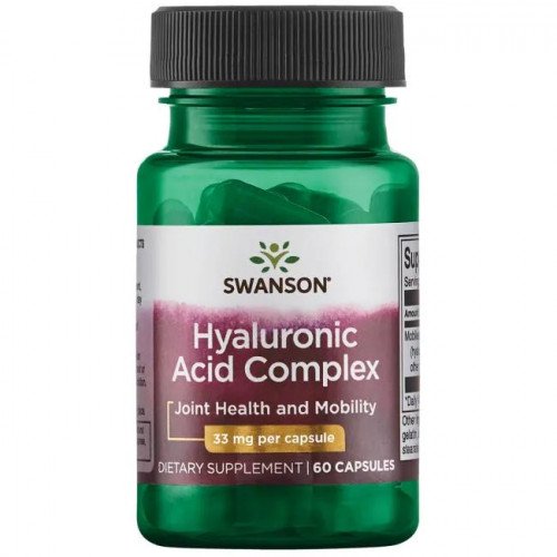 Complexo de Ácido Hialurônico 33 mg, 60 Cápsulas, Swanson