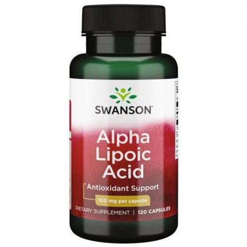 Ácido Alfa Lipóico (ALA) 100 mg, 120 Cápsulas, Swanson