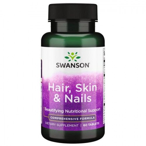 Cabelo, Pele e Unhas, 60 Comprimidos Veganos, Swanson