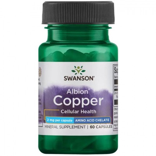 Albion Copper 2 mg, 60 cápsulas, Swanson