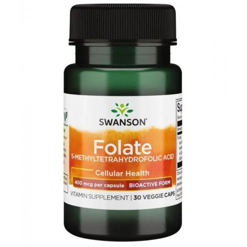 Folato (ácido 5-metiltetrahidrofólico) - 400mcg