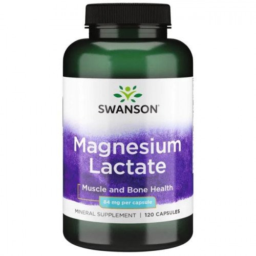 Lactato de Magnésio 84 mg, 120 Cápsulas, Swanson
