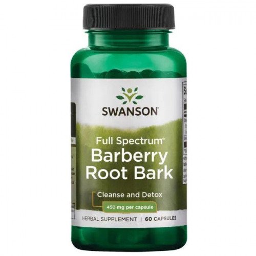 Casca de raiz de bérberis de espectro completo, 450 mg