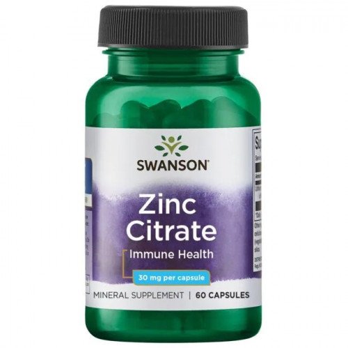 Citrato de Zinco 50 mg, 60 Cápsulas, Swanson