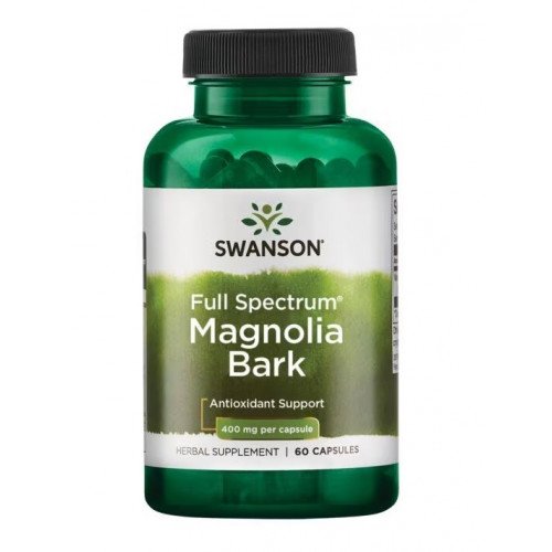 Casca de Magnólia de Espectro Completo 400 mg, 60 Cápsulas, Swanson