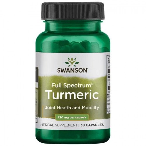 Cúrcuma de espectro completo, 720 mg, 30 cápsulas, Swanson