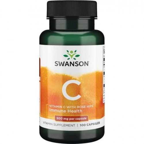 Vitamina C com Extrato de Rosa Mosqueta - 500mg