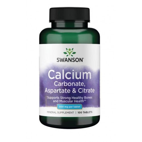Carbonato de cálcio, aspartato e citrato, 500 mg