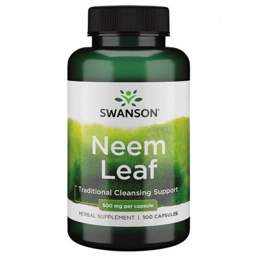 Folha de Neem 500 mcg, 100 Cápsulas, Swanson