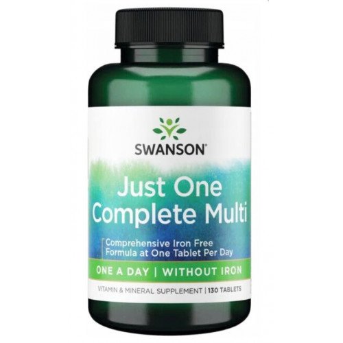 Just One Multi com Ferro, 130 Comprimidos, Swanson