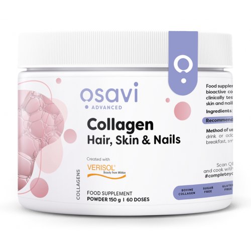 Colagénio para Cabelo, Pele e Unhas, Sem Sabor, 150 g, Osavi