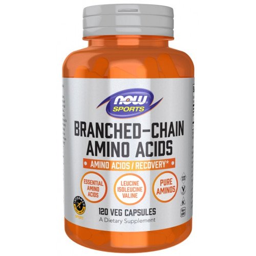 Aminoácidos de cadeia ramificada, 120 vcaps, Now Foods