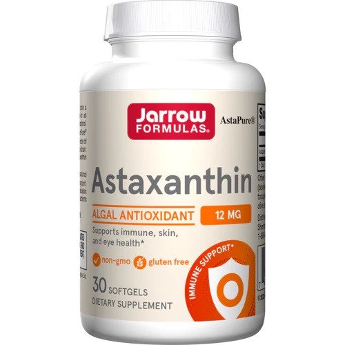Astaxantina 12 mg, 30 cápsulas, Jarrow Formulas