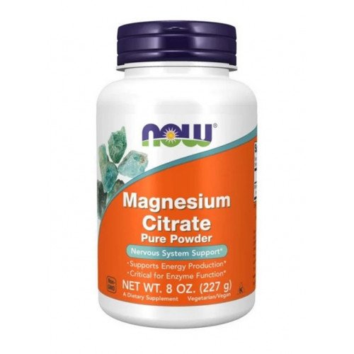 Citrato de Magnésio em Pó Puro, 227 g, Now Foods