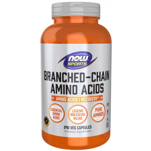 Aminoácidos de cadeia ramificada, 240 vcaps, Now Foods