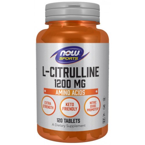 L-Citrulina - 1200mg Força Extra, 120 comprimidos, Now Foods