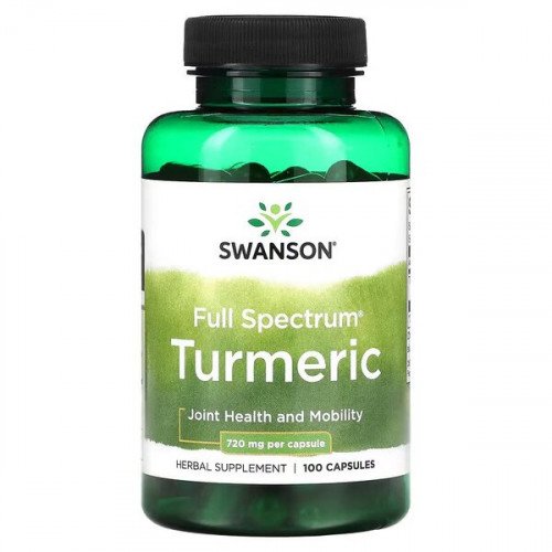 Cúrcuma de espectro completo, 720 mg, 100 cápsulas, Swanson