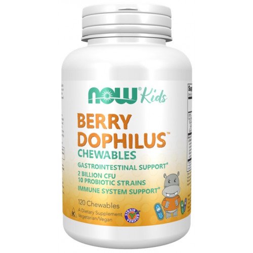 BerryDophilus Mastigáveis para Crianças, 120 mastigáveis, Now Foods