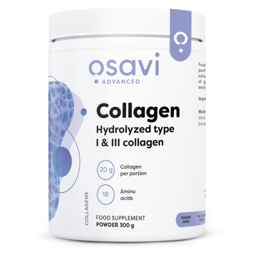 Colagénio Hidrolisado Tipo I e III, 300 g, Osavi