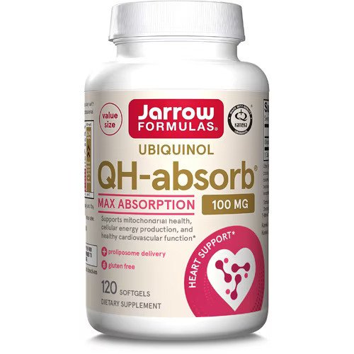Ubiquinol QH-absorb (Ubichinol) 100 mg, 120 cápsulas, Jarrow Formulas