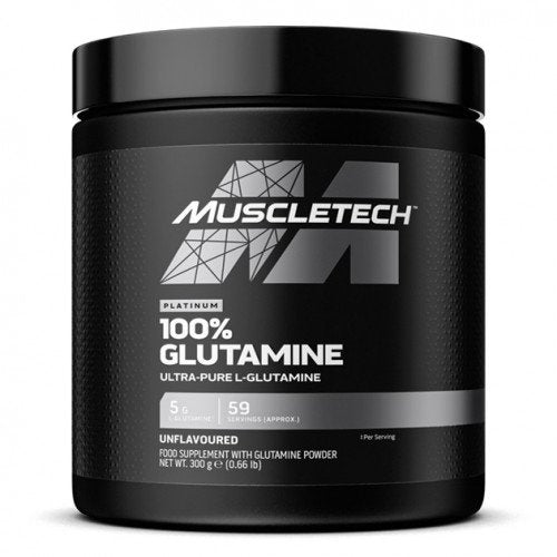 Platinum 100% Glutamina, Sem Sabor, 300g, MuscleTech