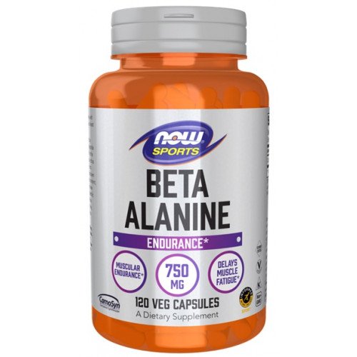 Beta-Alanina - 750mg, 120 caps, Now Foods