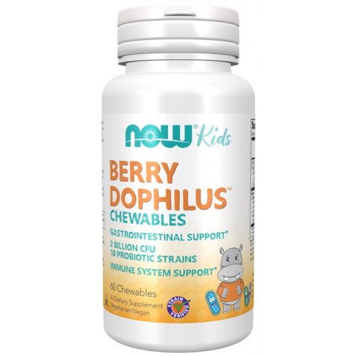 BerryDophilus Mastigáveis para Crianças, 60 mastigáveis, Now Foods
