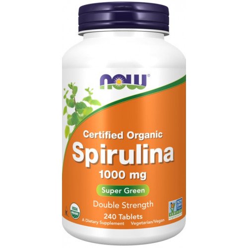 Espirulina - 1000mg, 240 comprimidos, Now Foods