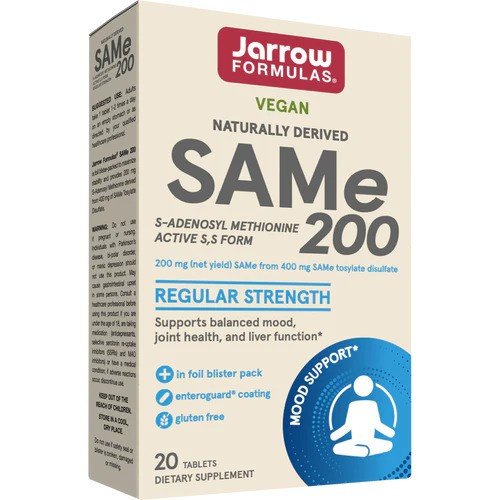 SAMe 200 S-Adenosil-Metionina, 60 Comprimidos, Jarrow Formulas