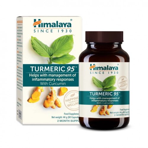 Cúrcuma 95 com Curcumina, 60 Cápsulas Vegetarianas, Himalaia