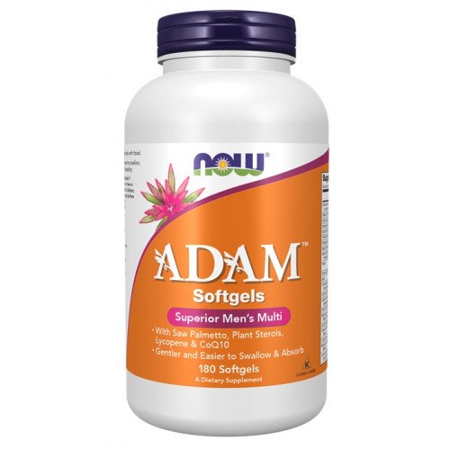ADAM, Multivitamínico Masculino Superior, 180 Cápsulas Gelatinosas, Now Foods