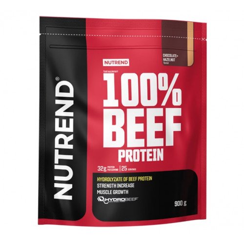 100% Proteína de Carne, Chocolate e Avelã, 900 gramas, Nutrend