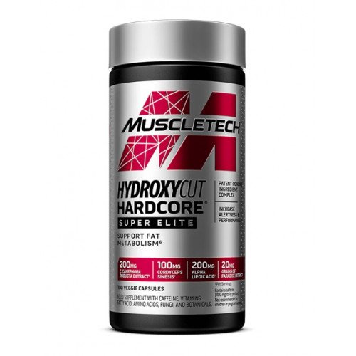 Hydroxycut Hardcore, Super Elite, 100 Cápsulas Vegetarianas, MuscleTech