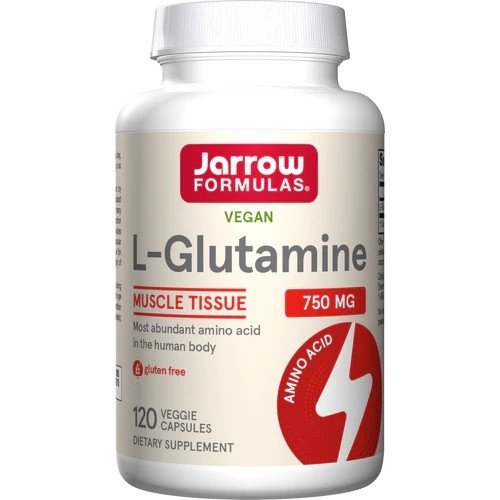L-Glutamina 750 mg, 120 Cápsulas Vegetarianas, Jarrow Formulas