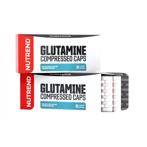 Cápsulas de glutamina comprimida, 120 cápsulas, Nutrend