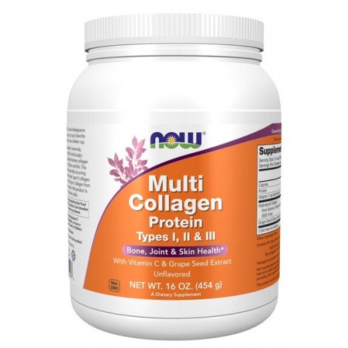 Proteína Multicolágeno, 454 gramas, Now Foods